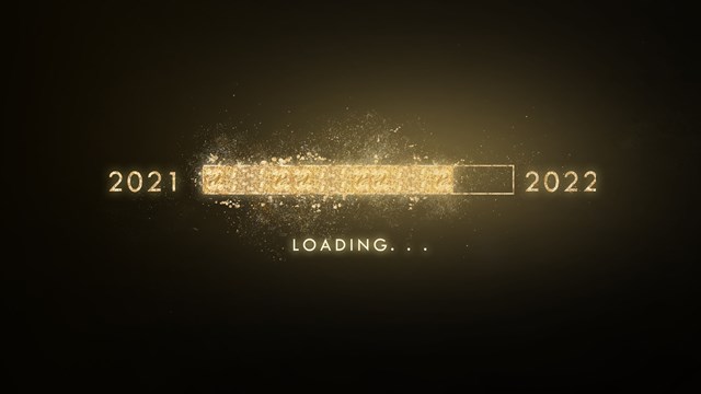 2021 Loading to 2022 with gold bar.