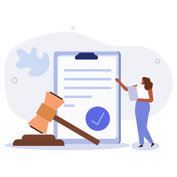 Public law consulting and legal advice concept.Vector illustration.