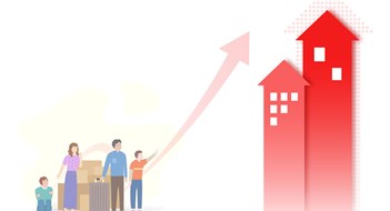 The Growing Housing Crisis hard to buy a house. rising property, real estate market