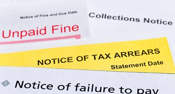 The Collections Process Debt collection, unpaid fines and tax arrears notices
